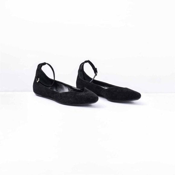 Proenza Schouler Suede Ankle Strap Ballet Flats - Picture 1 of 4